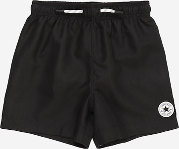 CONVERSE Badeshorts in Schwarz: predná strana