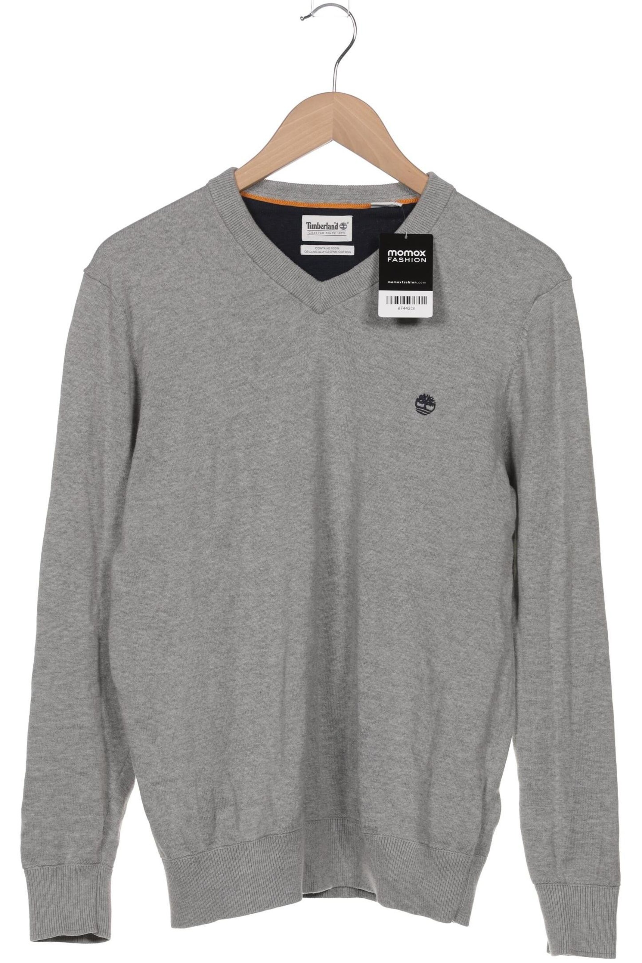 TIMBERLAND Pullover M in Grau: Vorderseite