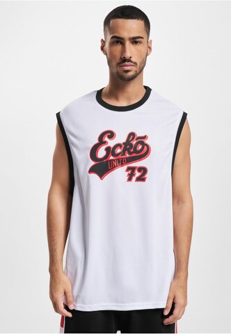 Ecko Unlimited Top 'BBall' in Weiß: Vorderseite