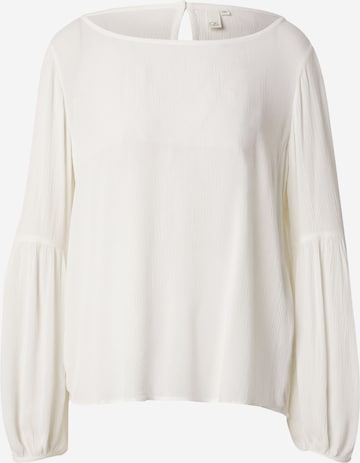 QS Blouse in Beige: voorkant