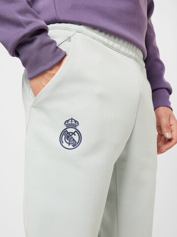ADIDAS SPORTSWEAR Slim fit Workout Pants 'Real Madrid' in Grey