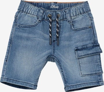 s.Oliver Slimfit Jeans in Blauw: voorkant