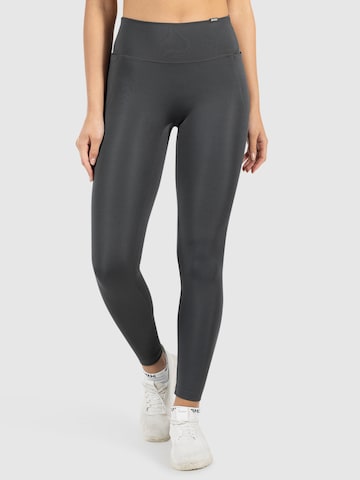 Smilodox Slimfit Leggings with Pockets  ' Kelsy ' in Grau: Vorderseite