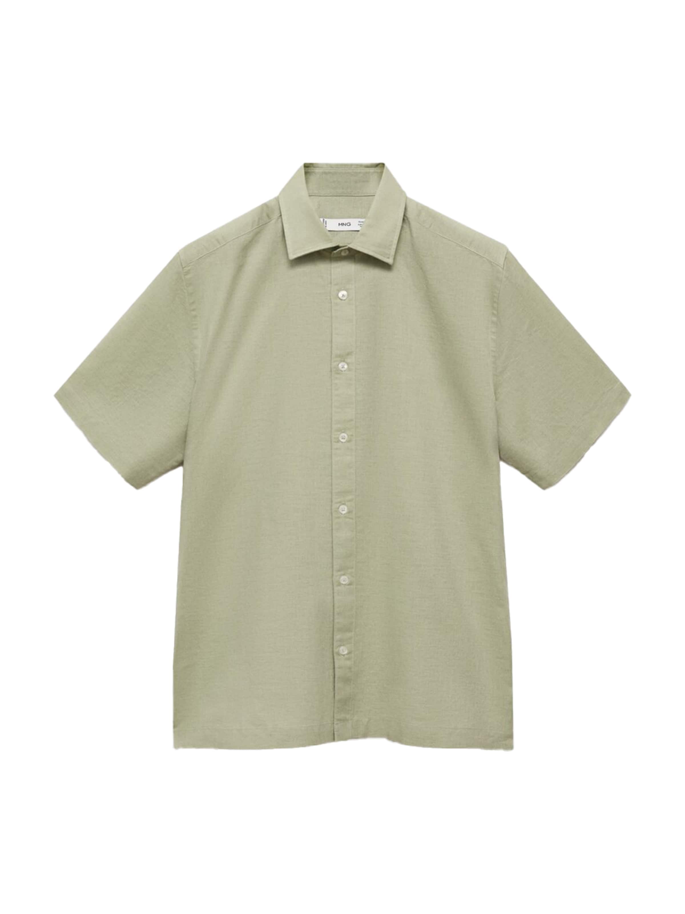 MANGO MAN Regular Fit Hemd 'ANTS' in Grün: Vorderseite