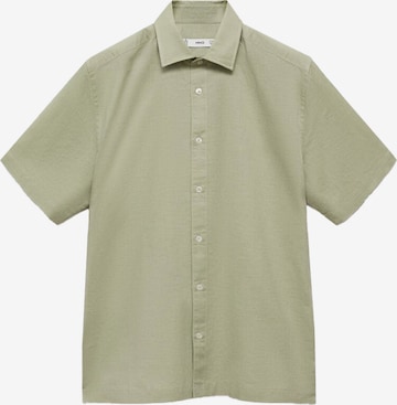 Coupe regular Chemise 'ANTS' MANGO MAN en vert : devant