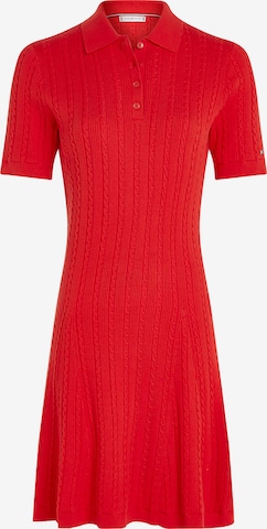 TOMMY HILFIGER Knitted dress in Red: front