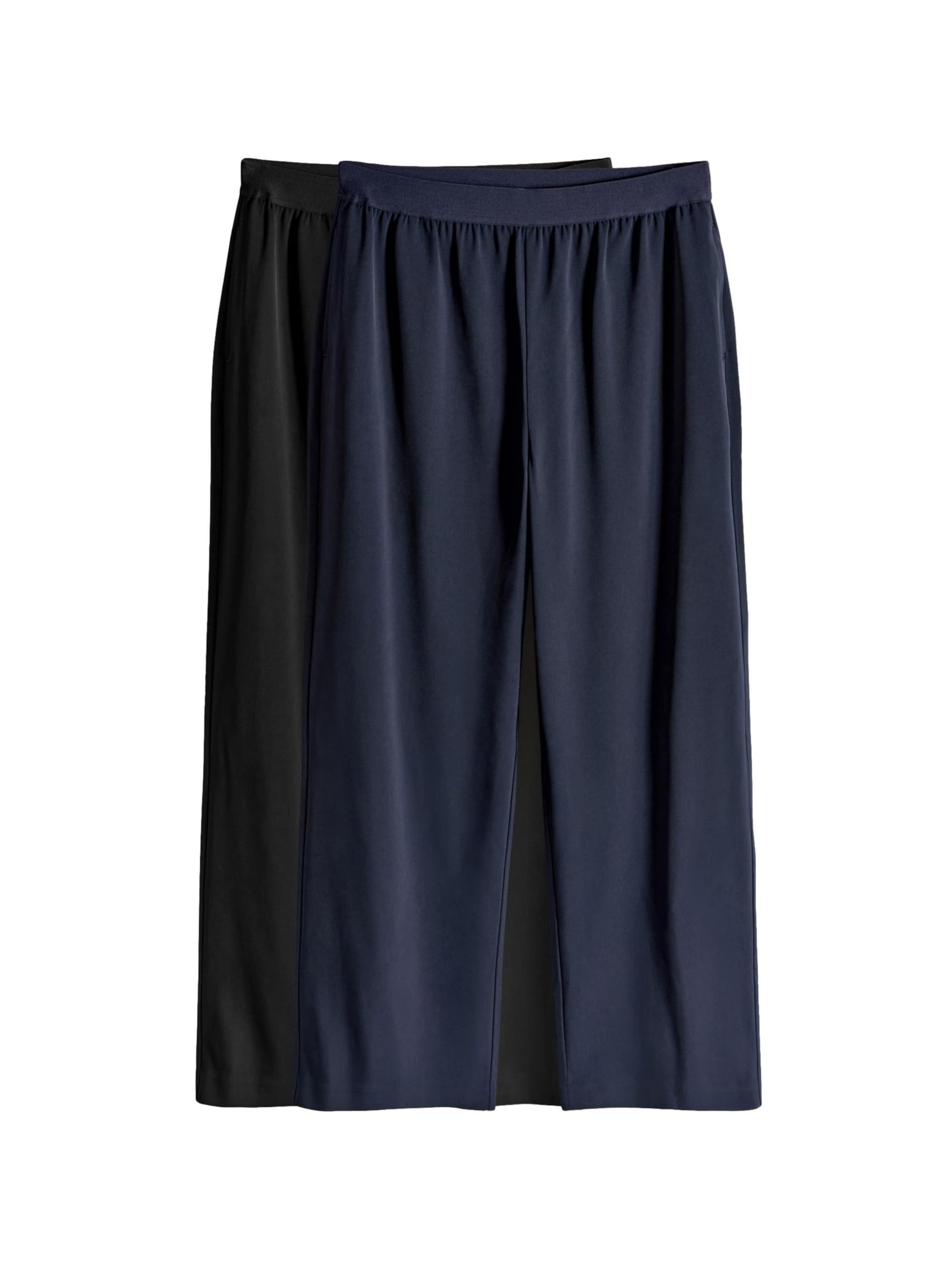 The Set Loosefit Kalhoty – modrá: přední strana