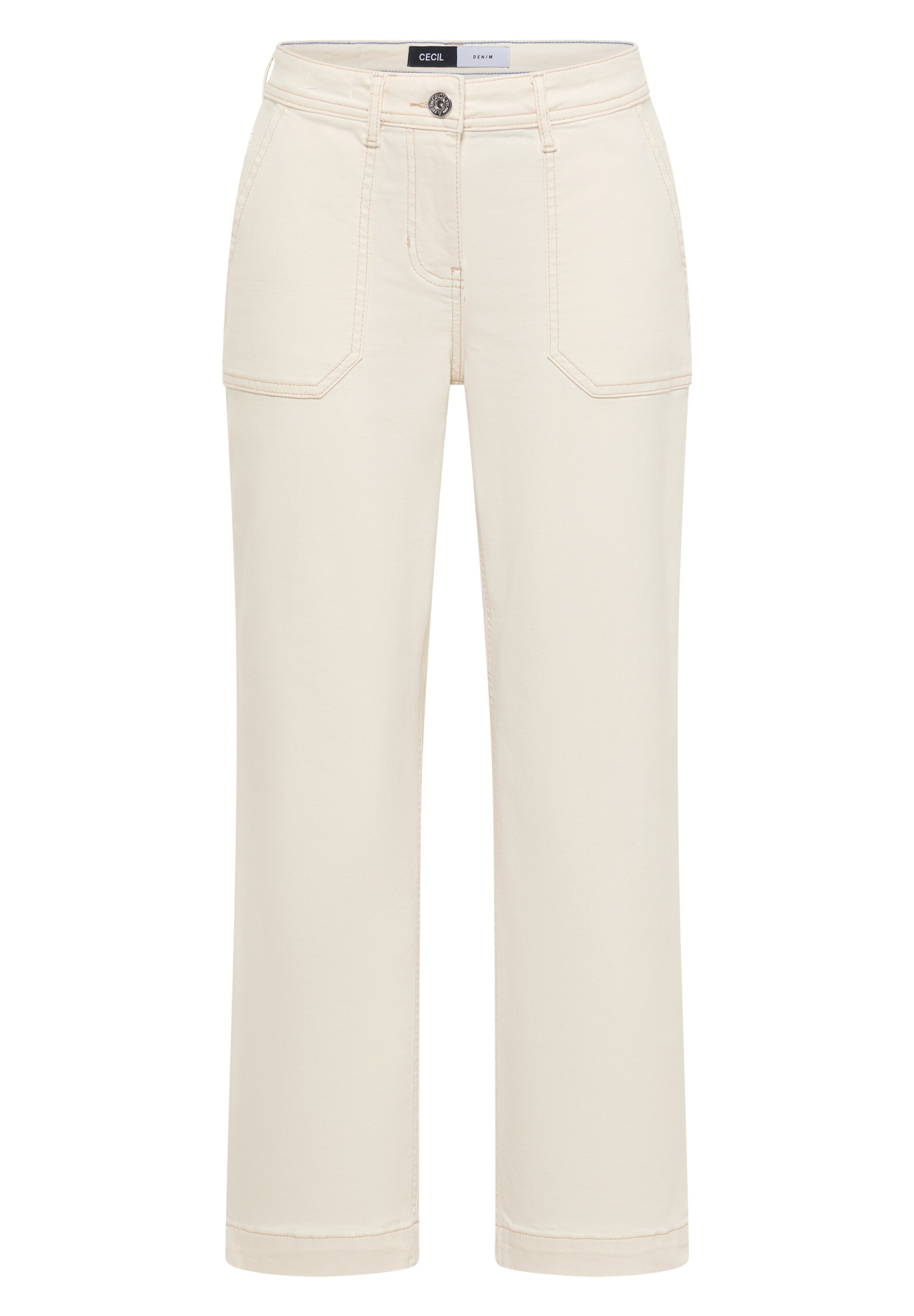 CECIL Wide Leg Jeans in Beige: Vorderseite
