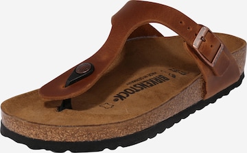 BIRKENSTOCK Japonke | rjava barva: sprednja stran