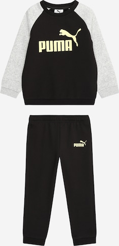 PUMA - Fato de jogging 'Essentials' em preto: frente