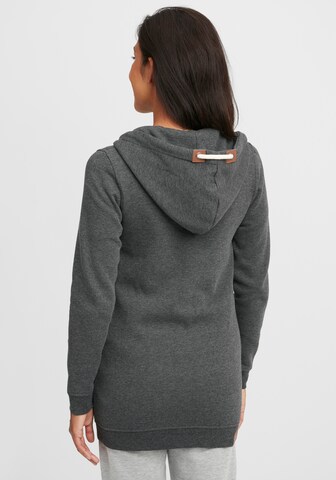 Oxmo Sweatjacke Vicky Straight-Zip in Grau