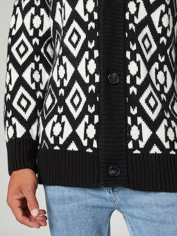 Guido Maria Kretschmer Men Knit Cardigan 'Matteo' in Black