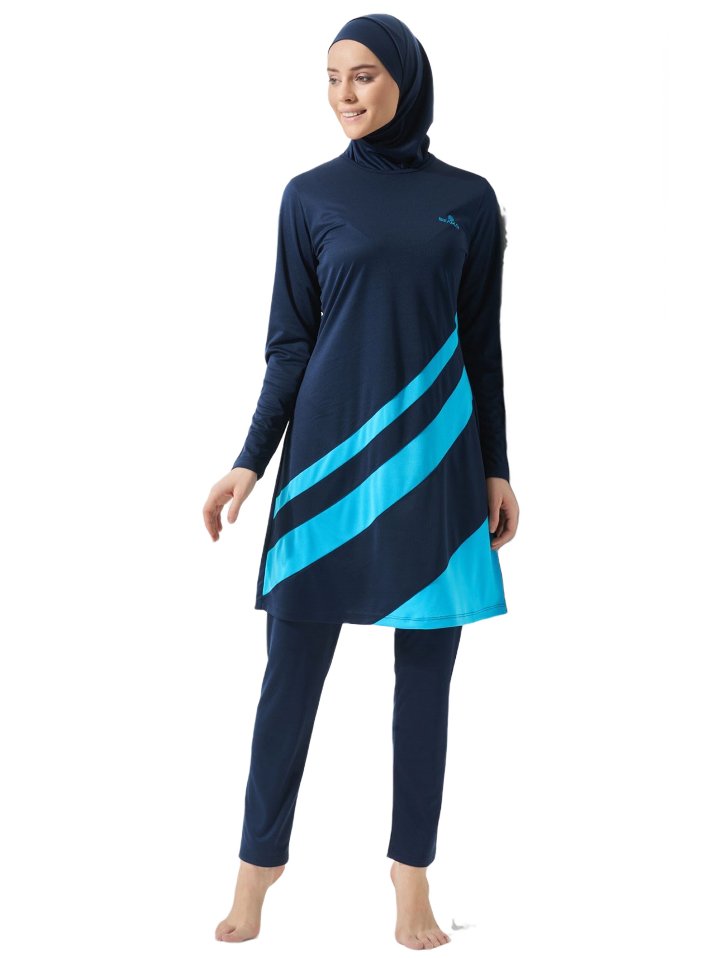 C&City Badpakjurk in Blauw