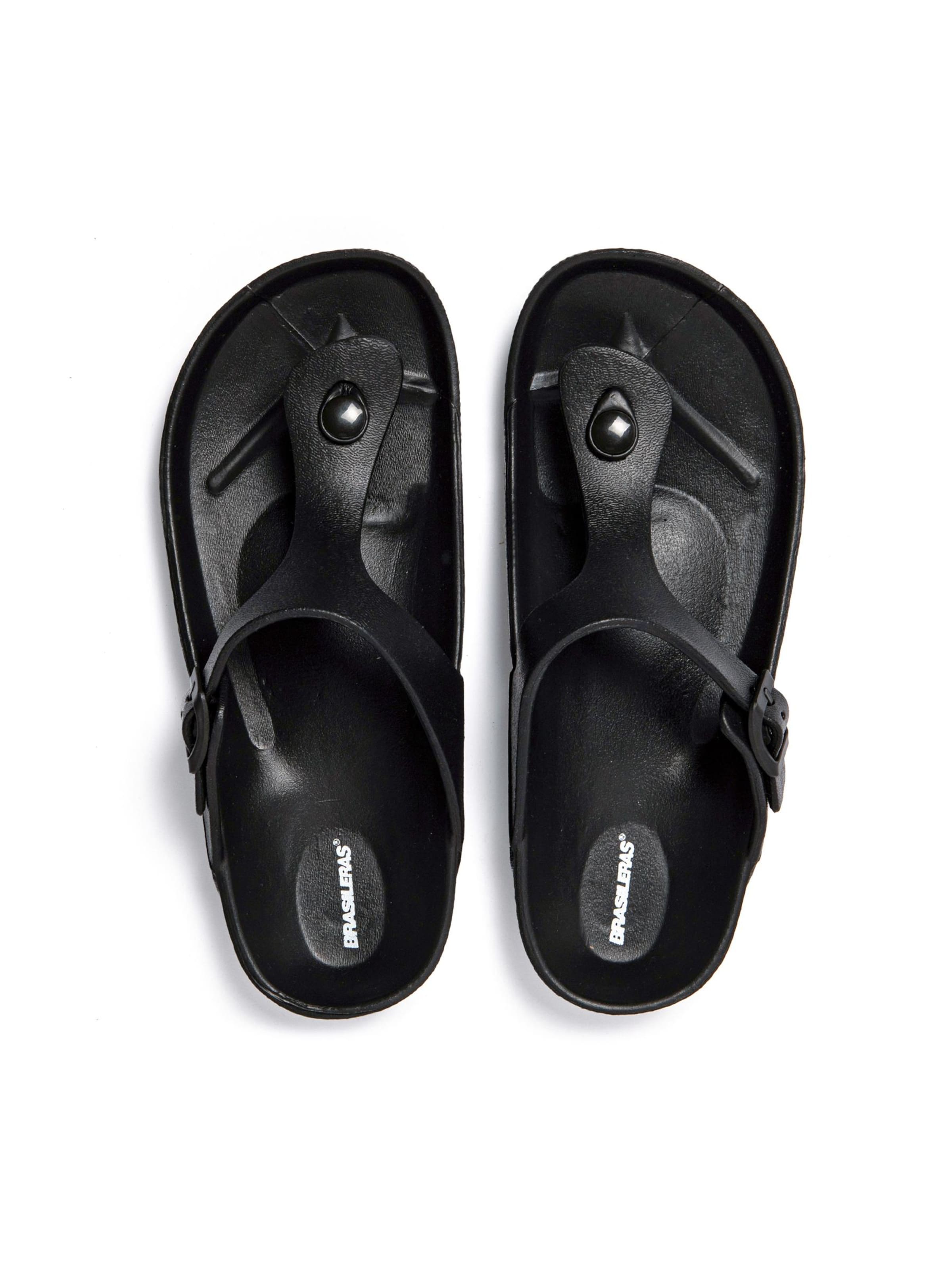 Brasileras - Zapatos para playa y agua 'Soleil' en negro