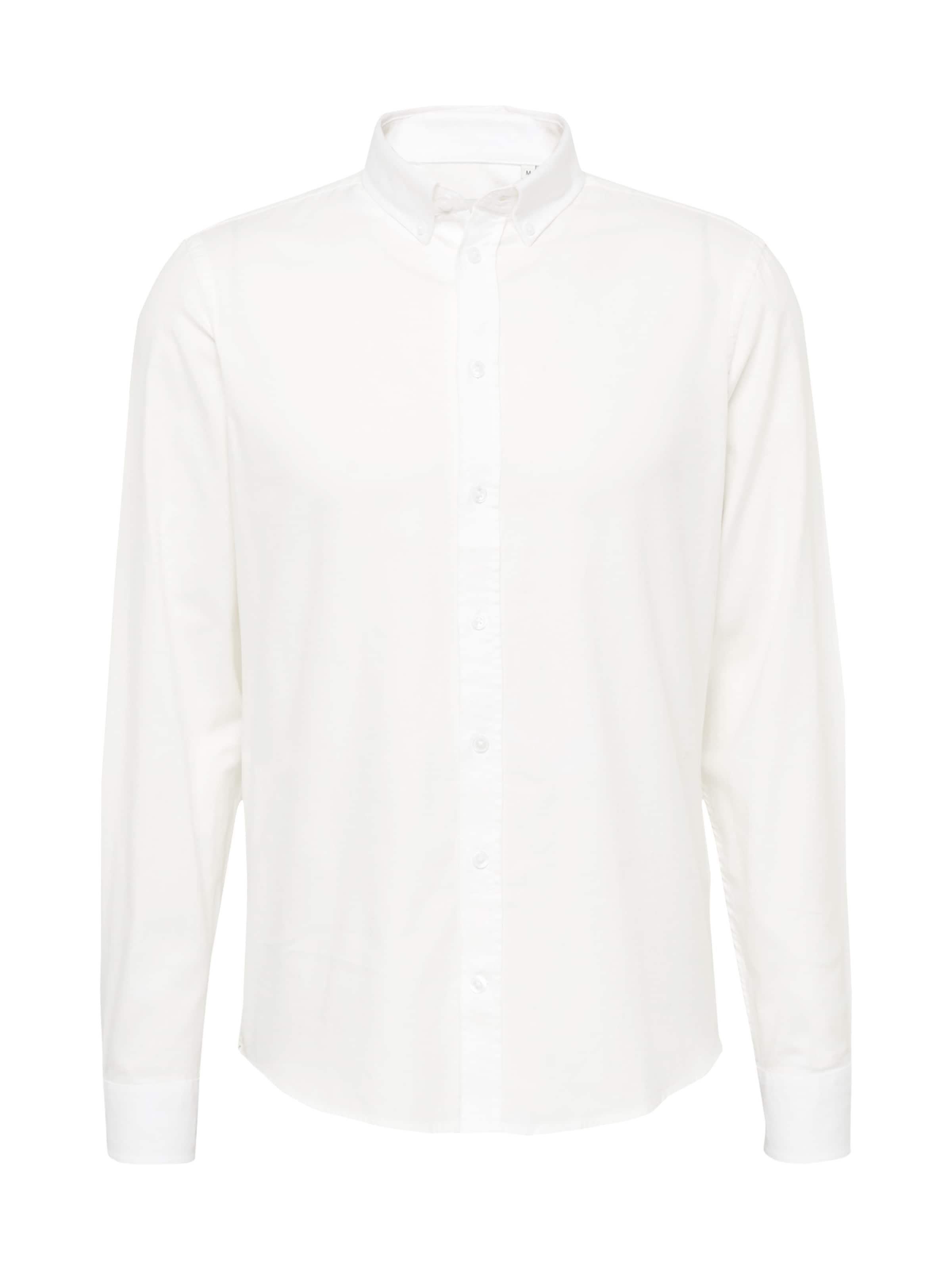 Casual Friday Slim Fit Риза &#x27;Anton&#x27; в бяло: отпред