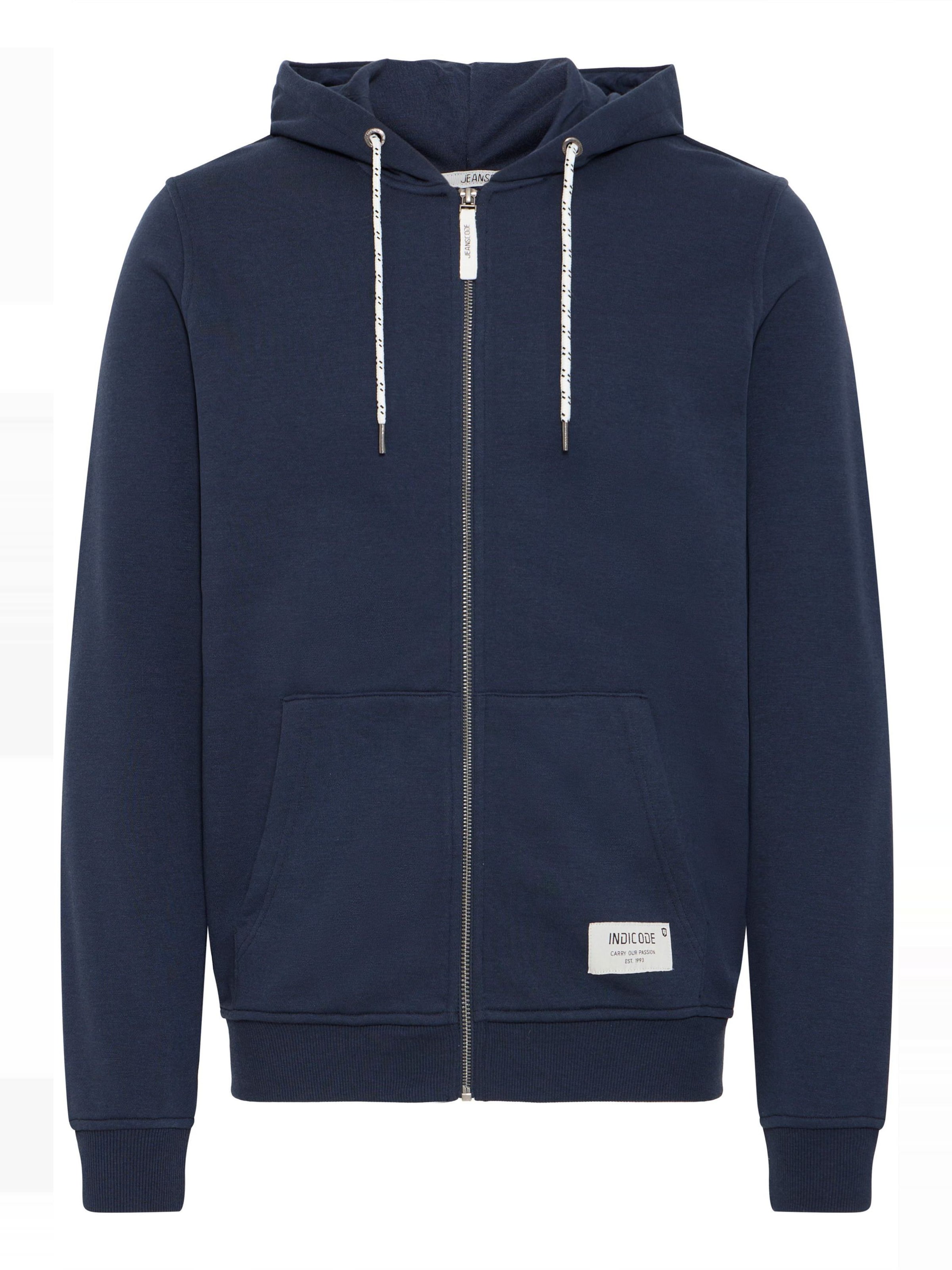 Giacca di felpa 'Playno' di INDICODE JEANS in blu: frontale