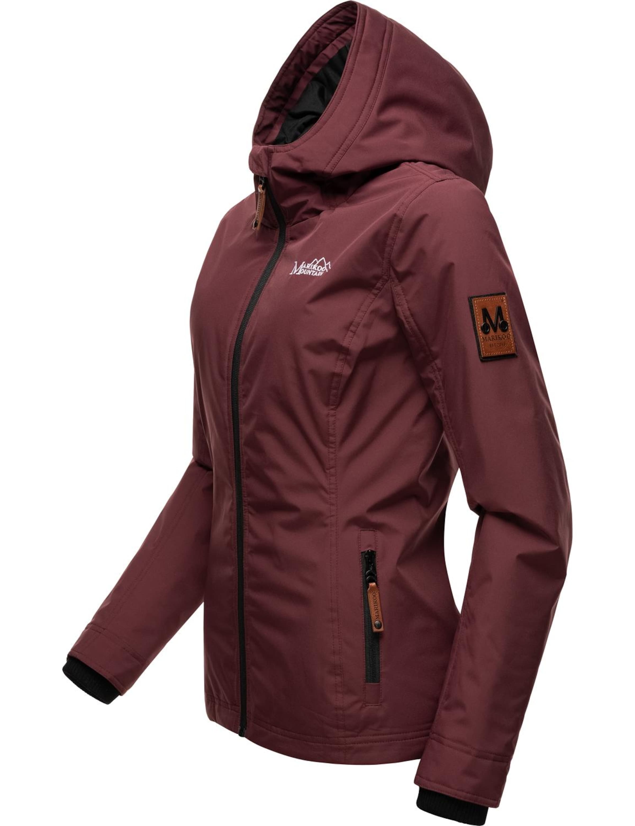MARIKOO Φθινοπωρινό και ανοιξιάτικο μπουφάν 'Brombeere' σε κόκκινο