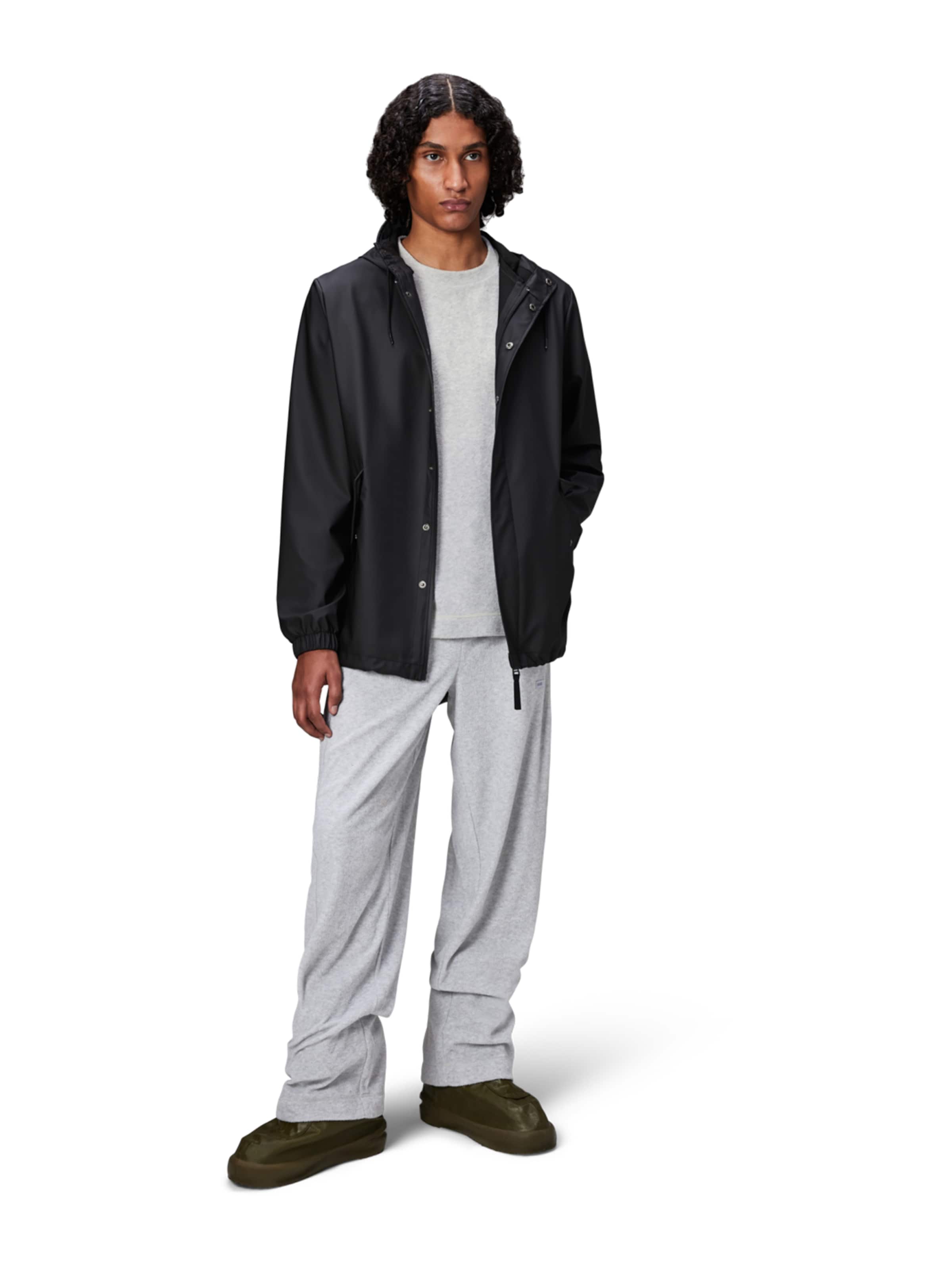 RAINS Функционално яке в черно