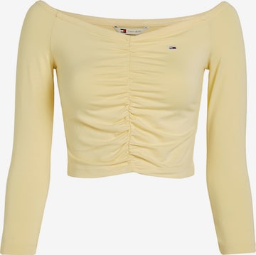 Tommy Jeans Shirt 'Essential' in Yellow: front