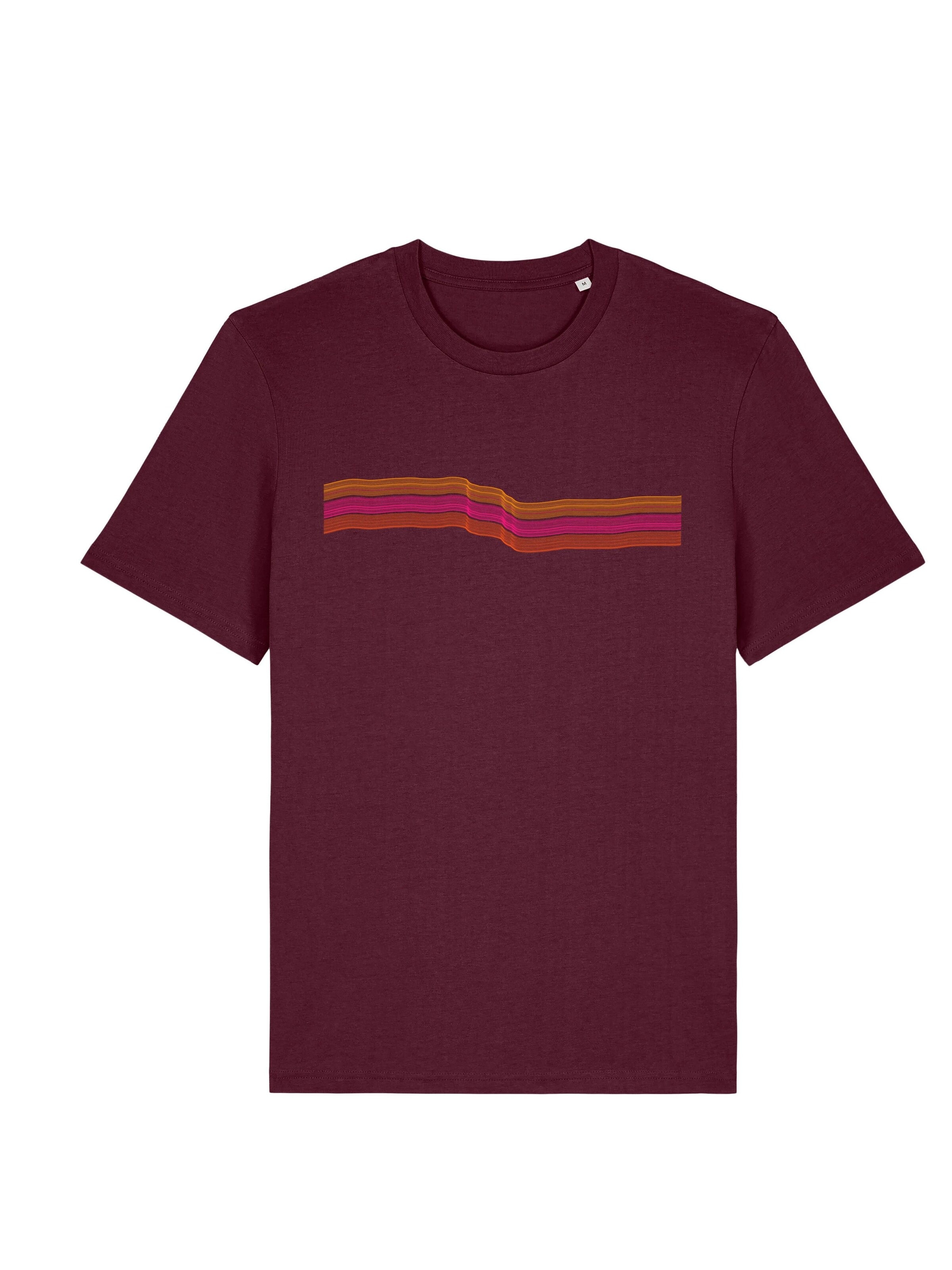 Kultgut Shirt 'Sportive Line'‌‌‌‌‌‌ in XS in karminrot, Produktansicht