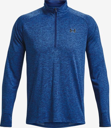 UNDER ARMOUR Sportovní mikina – modrá: přední strana