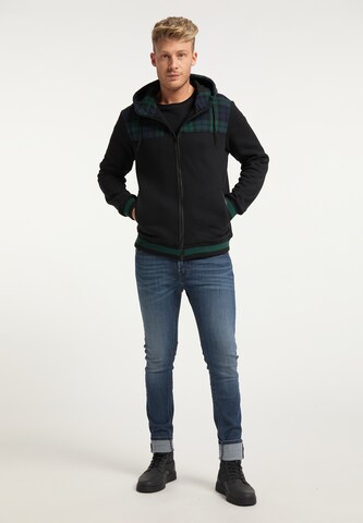 MO Zip-Up Hoodie in Black