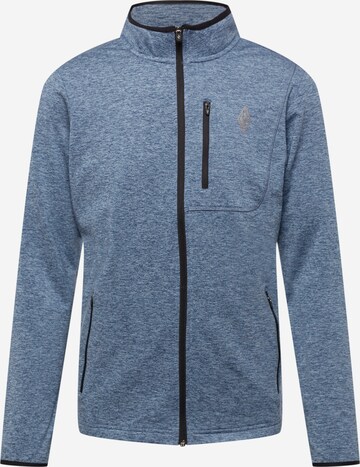 SKECHERS Athletic Zip-Up Hoodie in Blue: front