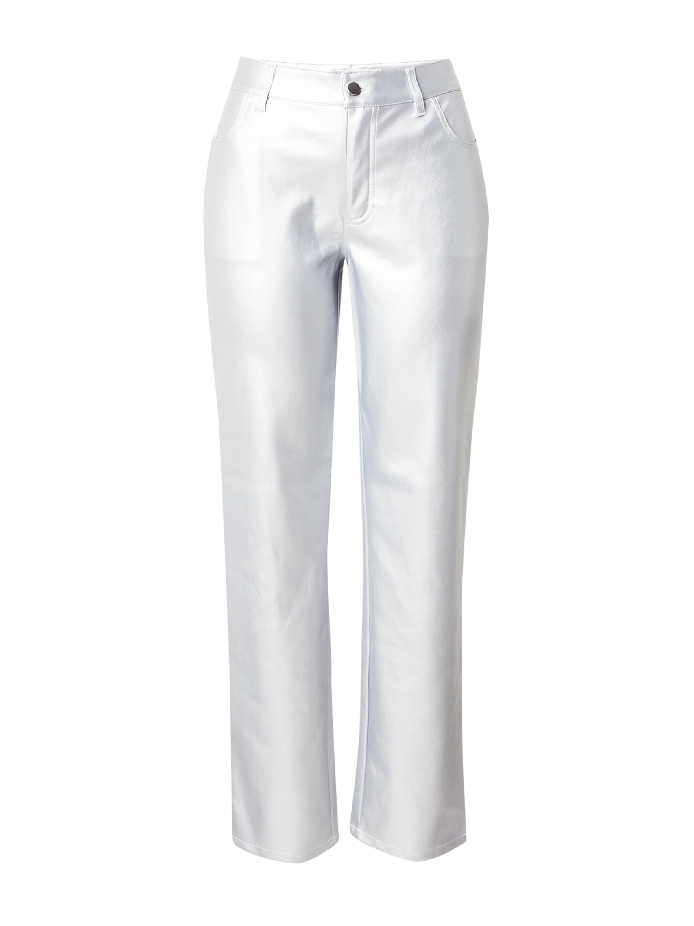 b.young Regular Trousers 'DEASI' in Silver: front