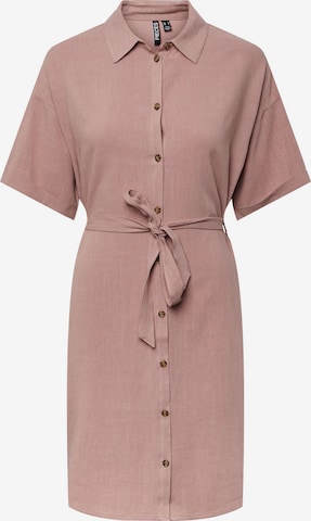 Robe-chemise 'Vinsty' PIECES en rose : devant