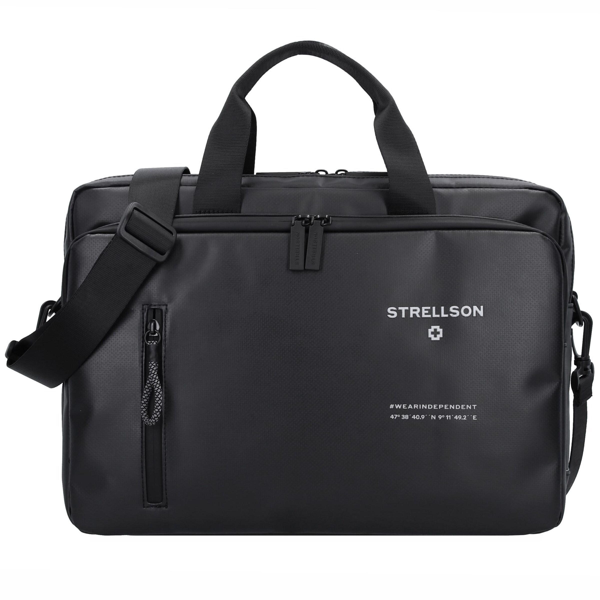 STRELLSON Aktentas 'Stockwell 2.0 Charles' in Zwart: voorkant