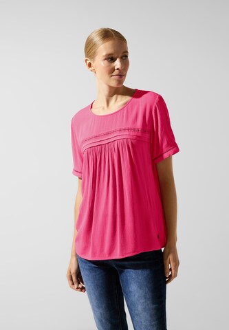 STREET ONE Blouse in Roze: voorkant