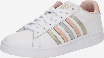 Baskets basses 'Court Tiebreak II' K-SWISS en blanc : devant