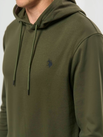 U.S. POLO ASSN. Svetr ' UMToke ' – zelená: boční strana