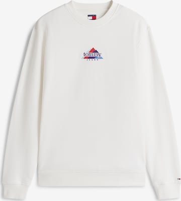 Tommy Jeans Суичър в бяло: отпред
