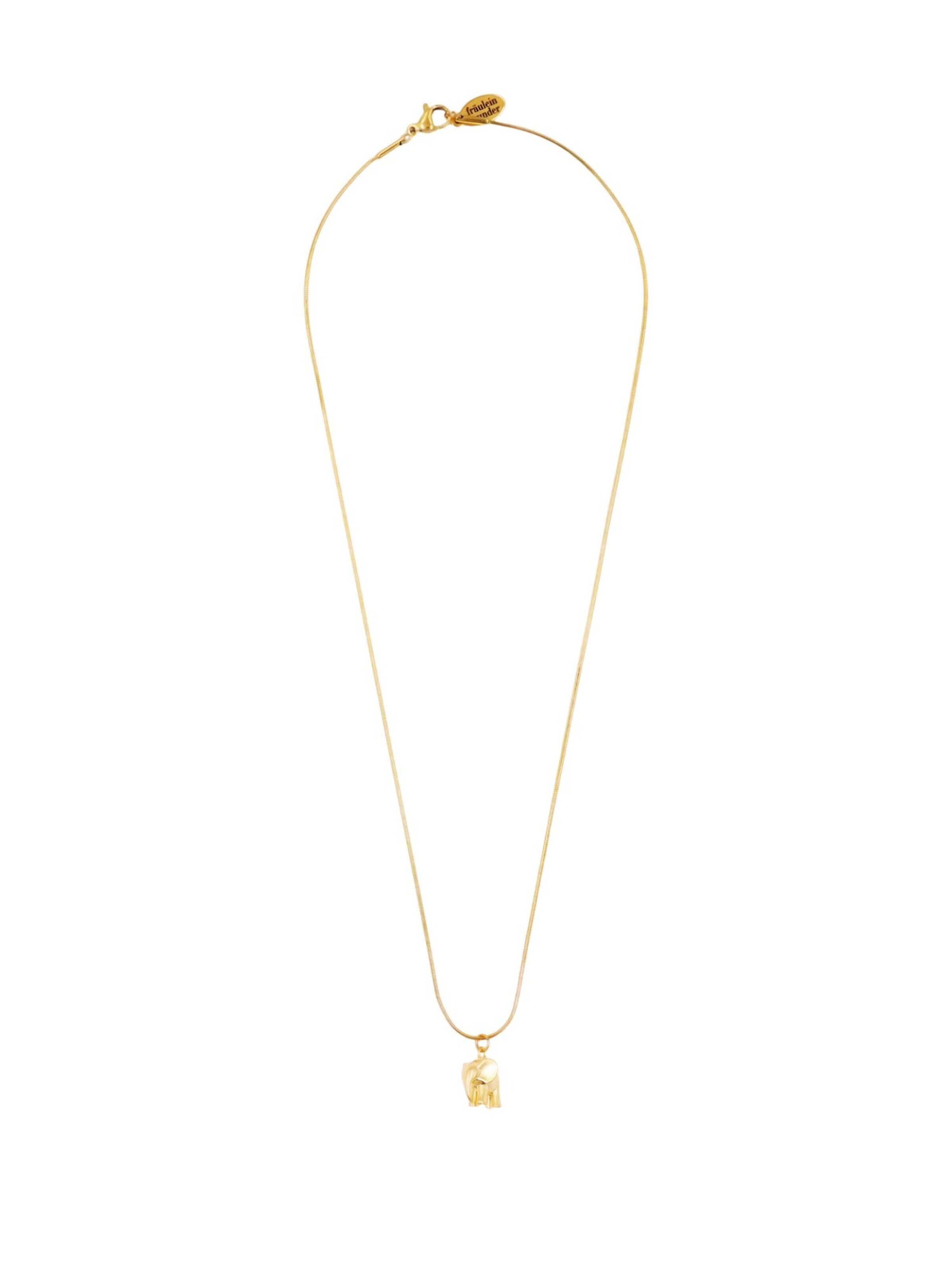 Fräulein Wunder Kette 'Elefant'‌‌ in Gold: Vorderseite