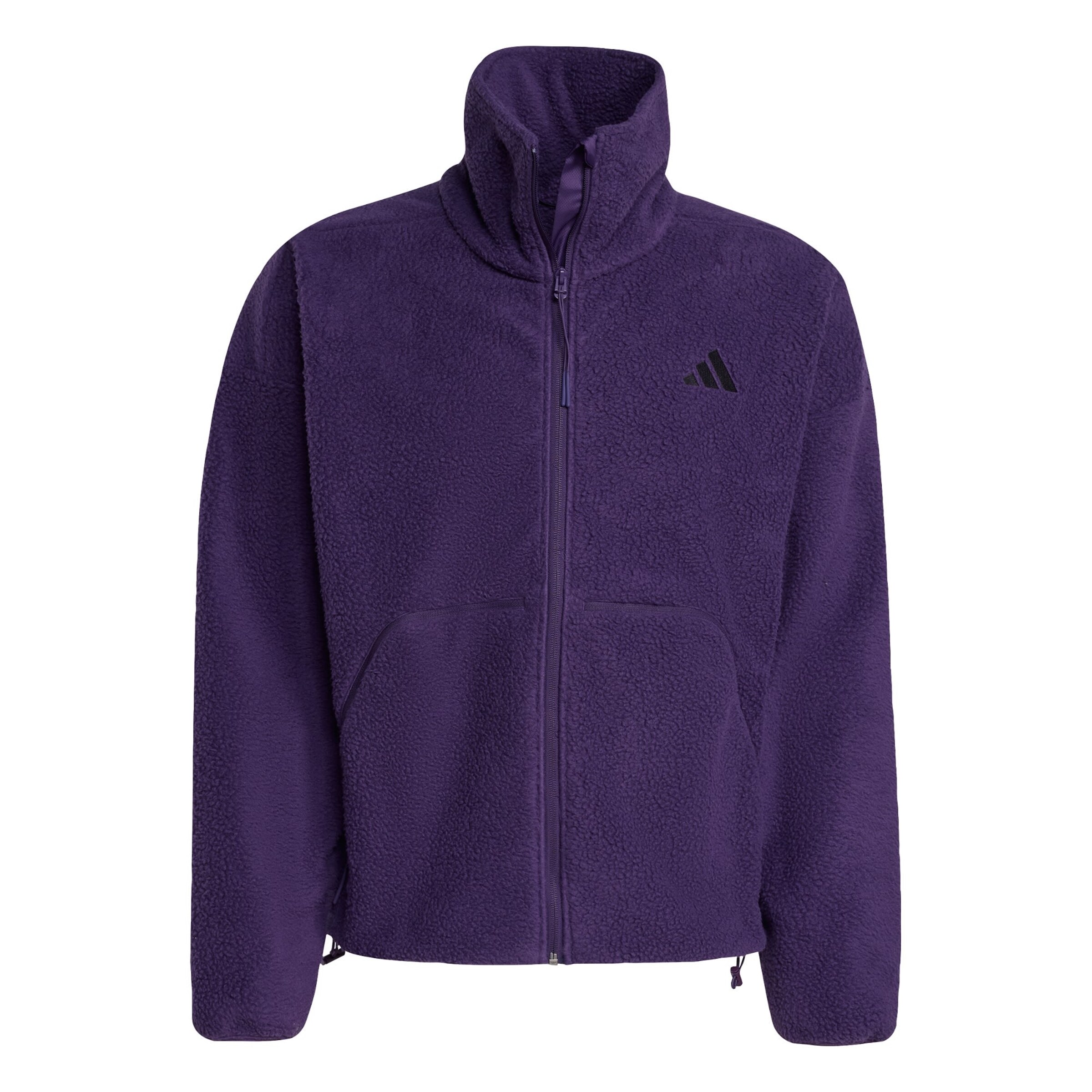 Veste en polaire fonctionnelle 'City Tech High Pile Fleece Full-Zip' ADIDAS SPORTSWEAR en violet : devant