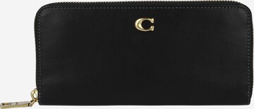 COACH Wallet in Black: front