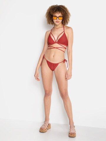 LSCN by LASCANA Dół bikini 'cheeky Gina' w kolorze czerwony