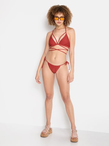 Pantaloncini per bikini 'cheeky Gina' di LSCN by LASCANA in rosso