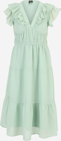 Vero Moda Petite Šaty 'VMEMILIE' – zelená: přední strana