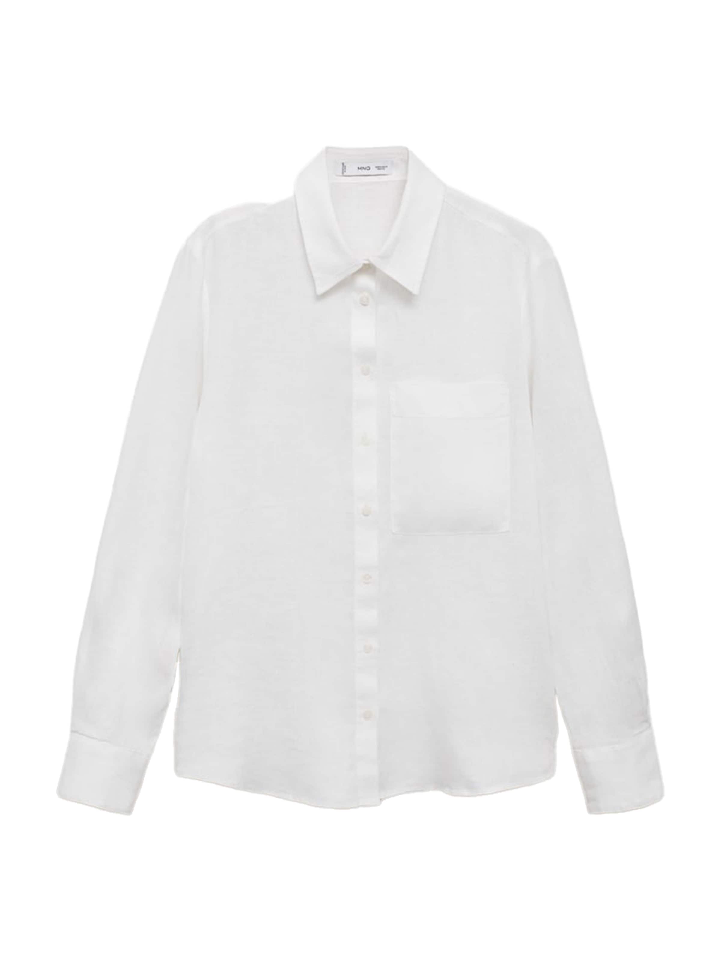 MANGO Блуза в бяло: отпред