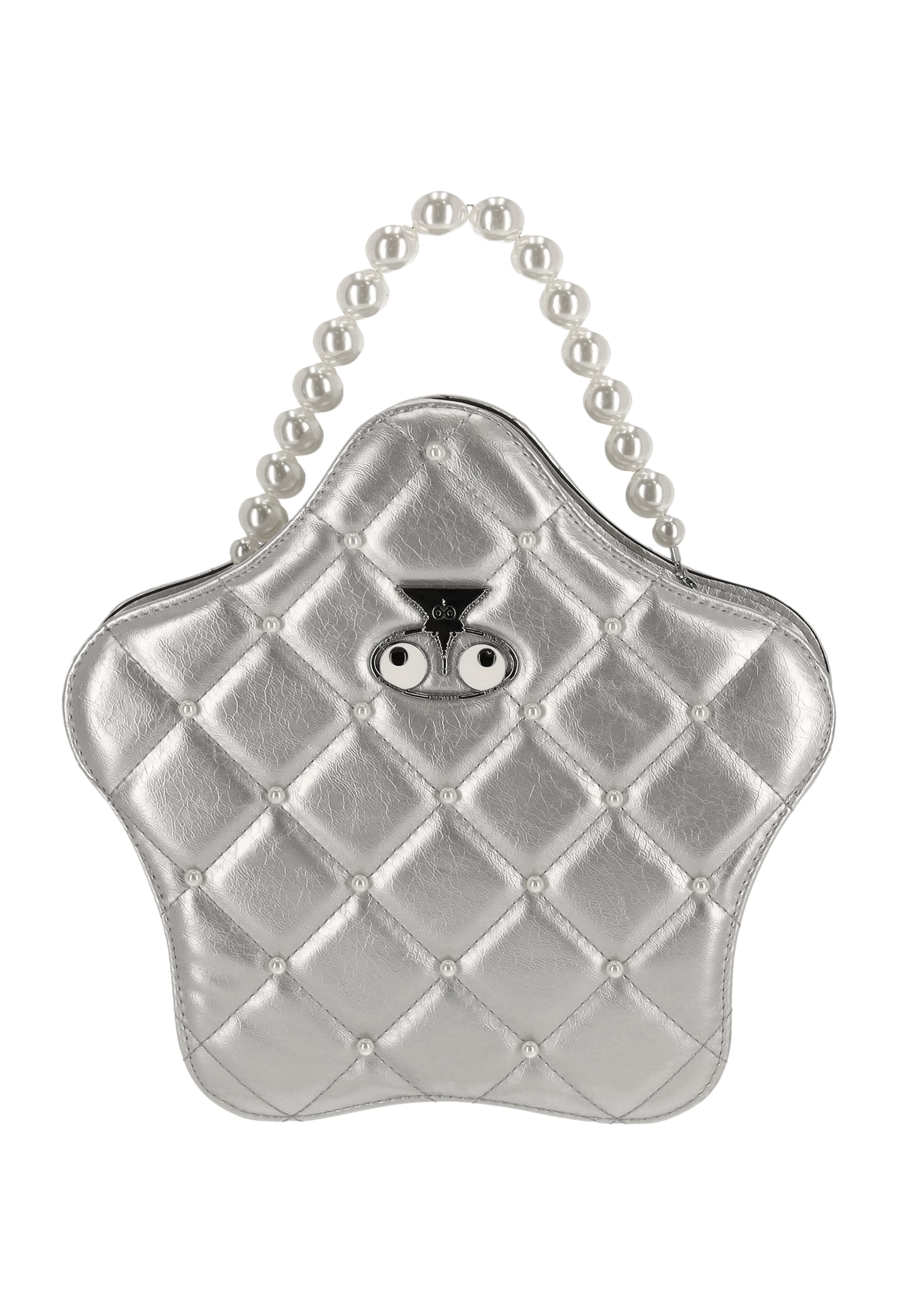 MYMO - Malas de tiracolo 'Eyetheme' em prata: frente