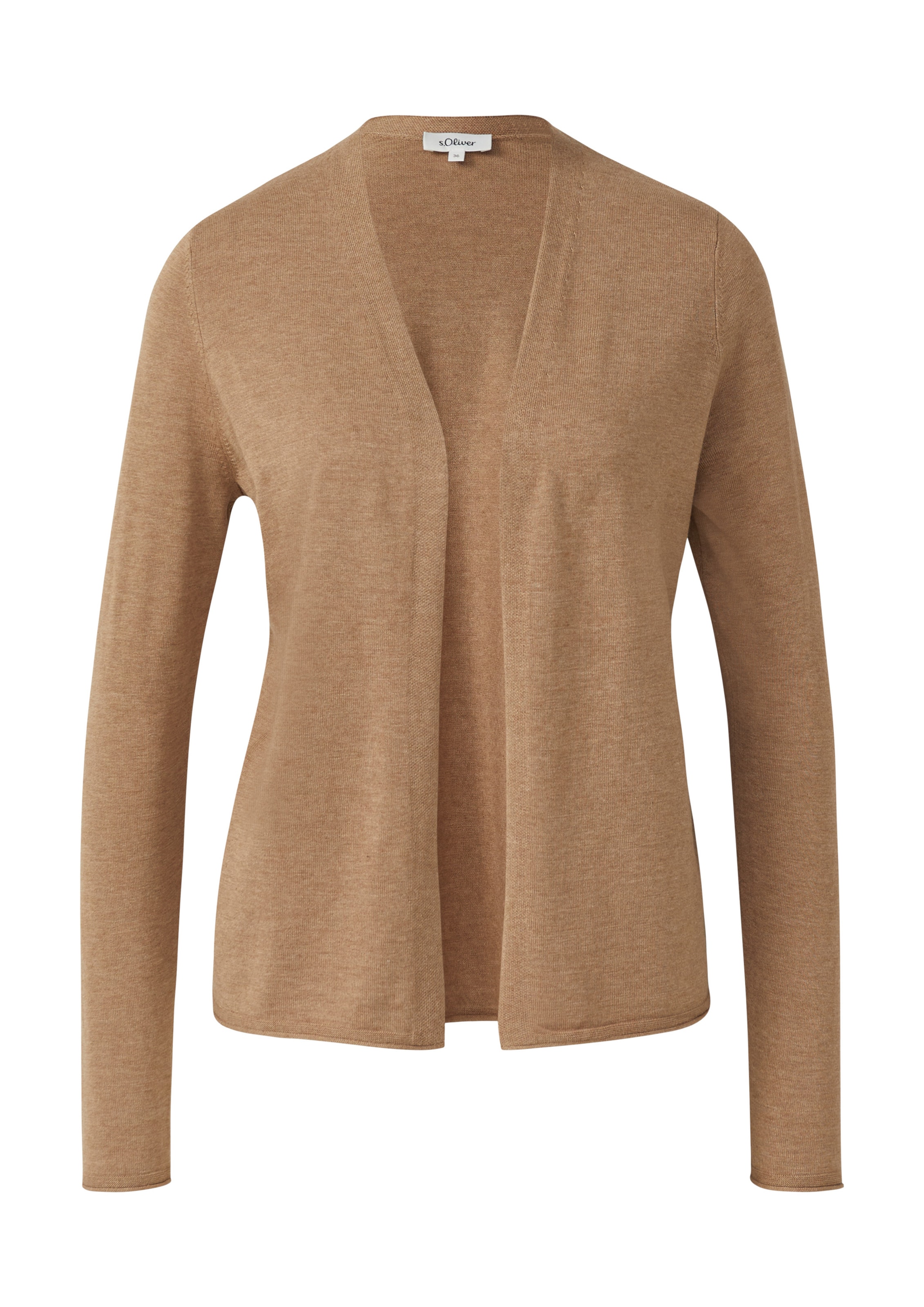 s.Oliver Gebreid vest in Bruin: voorkant