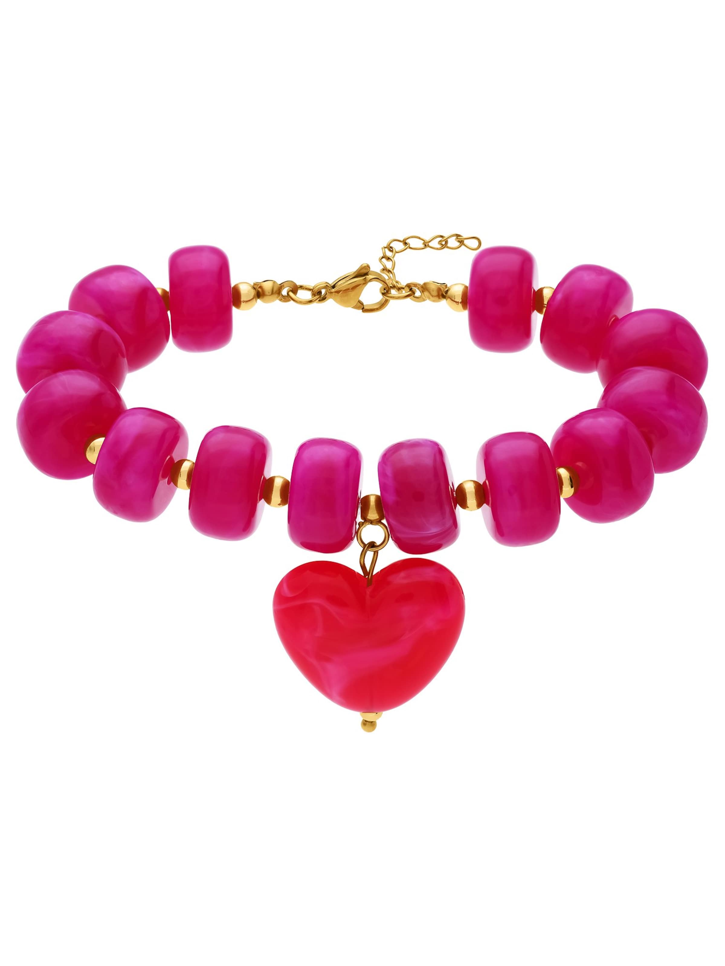 Lucardi Armband in Pink: Vorderseite