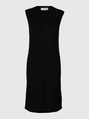 SELECTED FEMME Knit dress in Black: front