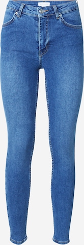 Warehouse Skinny Jeans in Blauw: voorkant