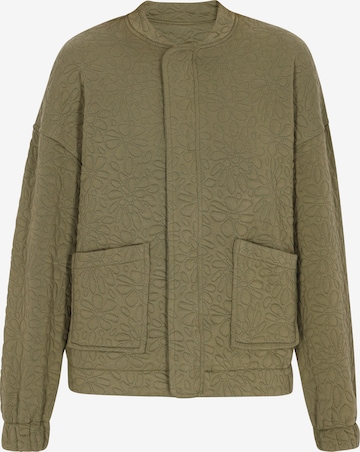 Veste mi-saison swirly en vert : devant