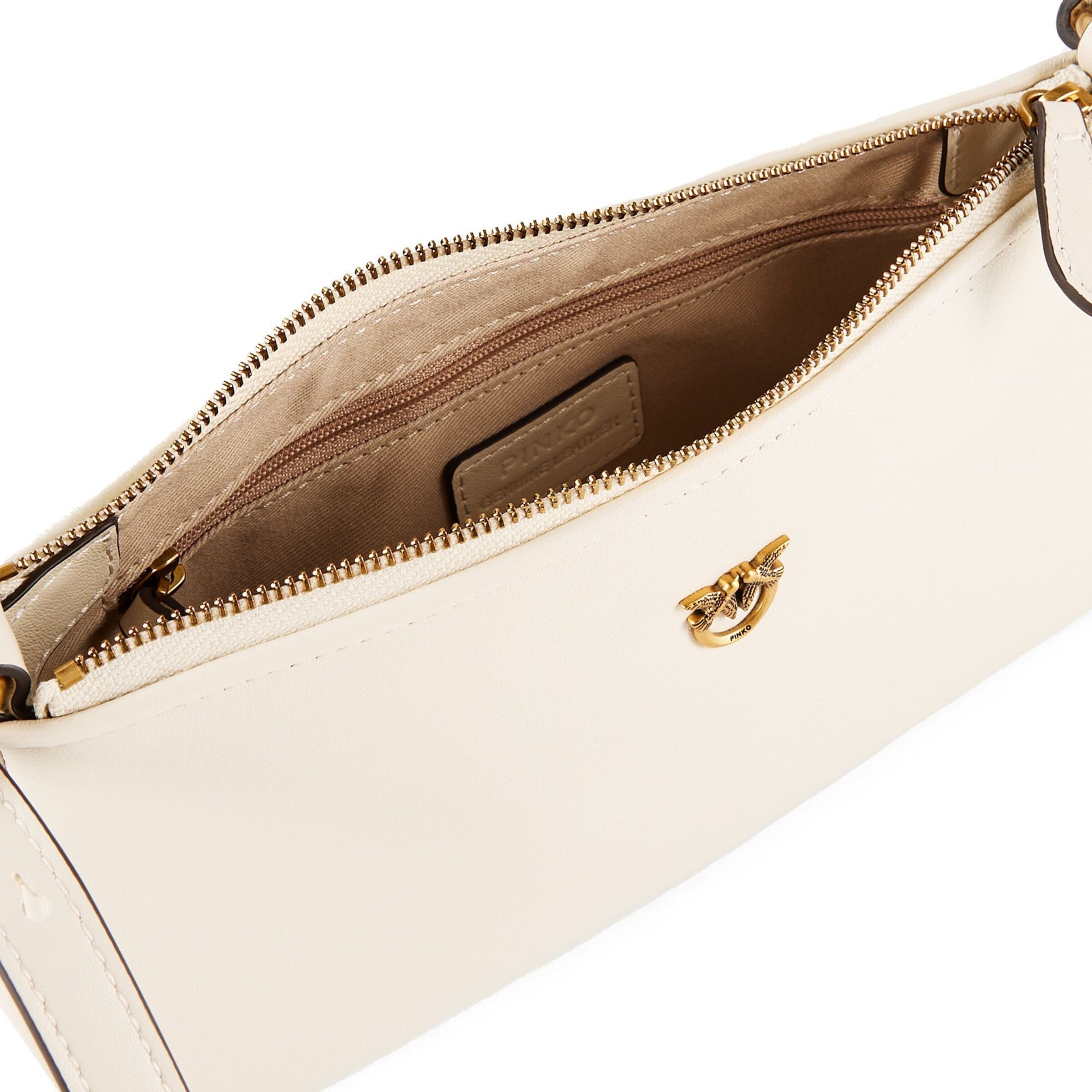 Borsa a tracolla 'Half Moon' di PINKO in bianco