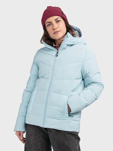 Schöffel Outdoorjas in Blauw: voorkant