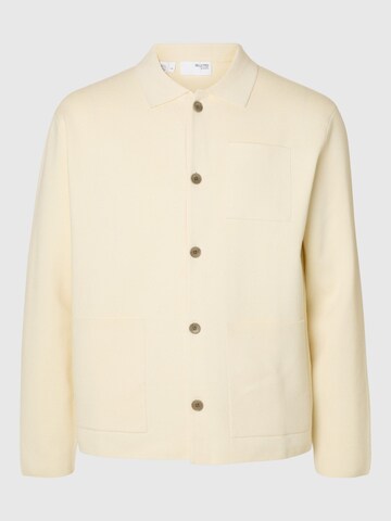 SELECTED HOMME Cardigan i hvid: forside